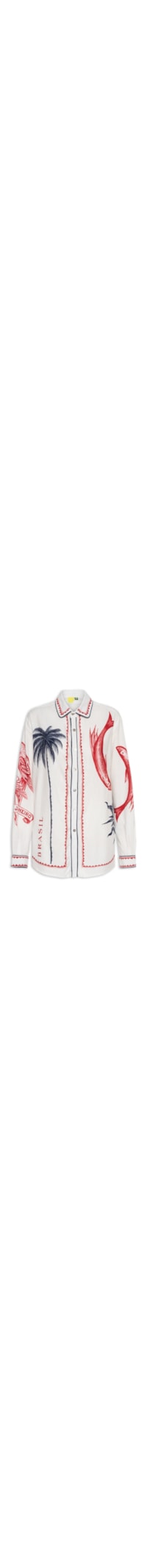Camisa Tropical Vintage - Off White