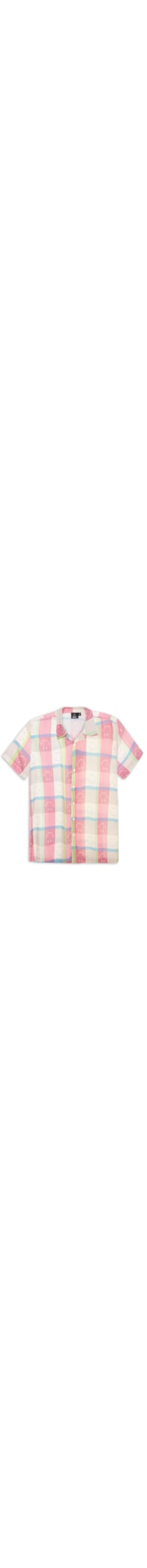 Camisa Unissex Cubana Pattern Smiley - Rosa