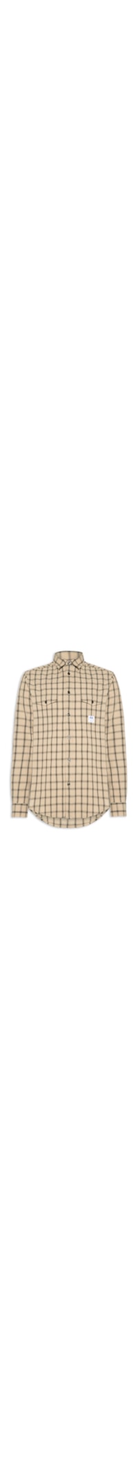 Camisa Xadrez Masculina Ebaltow - Bege