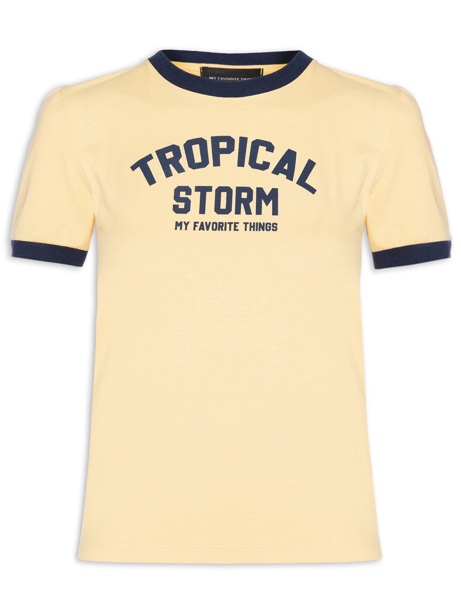 Camiseta Baby Look Regular Amarelo My Favorite