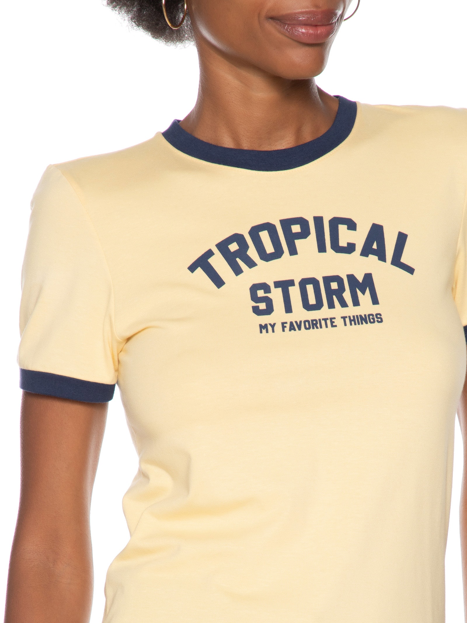 Camiseta Baby Look Regular Amarelo My Favorite