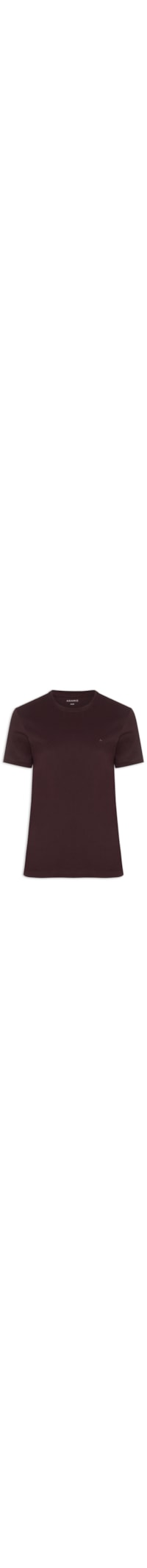 Camiseta Básica Masculina em Algodão - Bordô