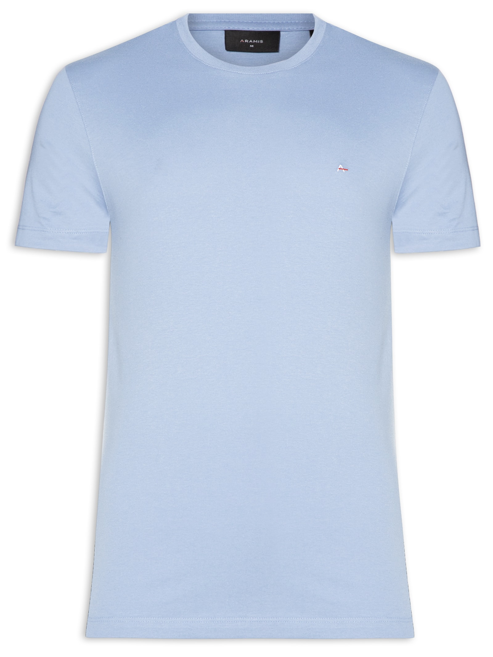 Camiseta Básica Masculina em Algodão – Azul Celeste Aramis