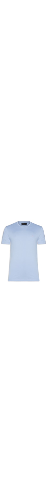 Camiseta Básica Masculina em Algodão – Azul Celeste