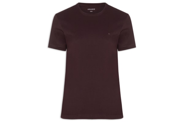 Camiseta Básica Masculina em Algodão – Bordô