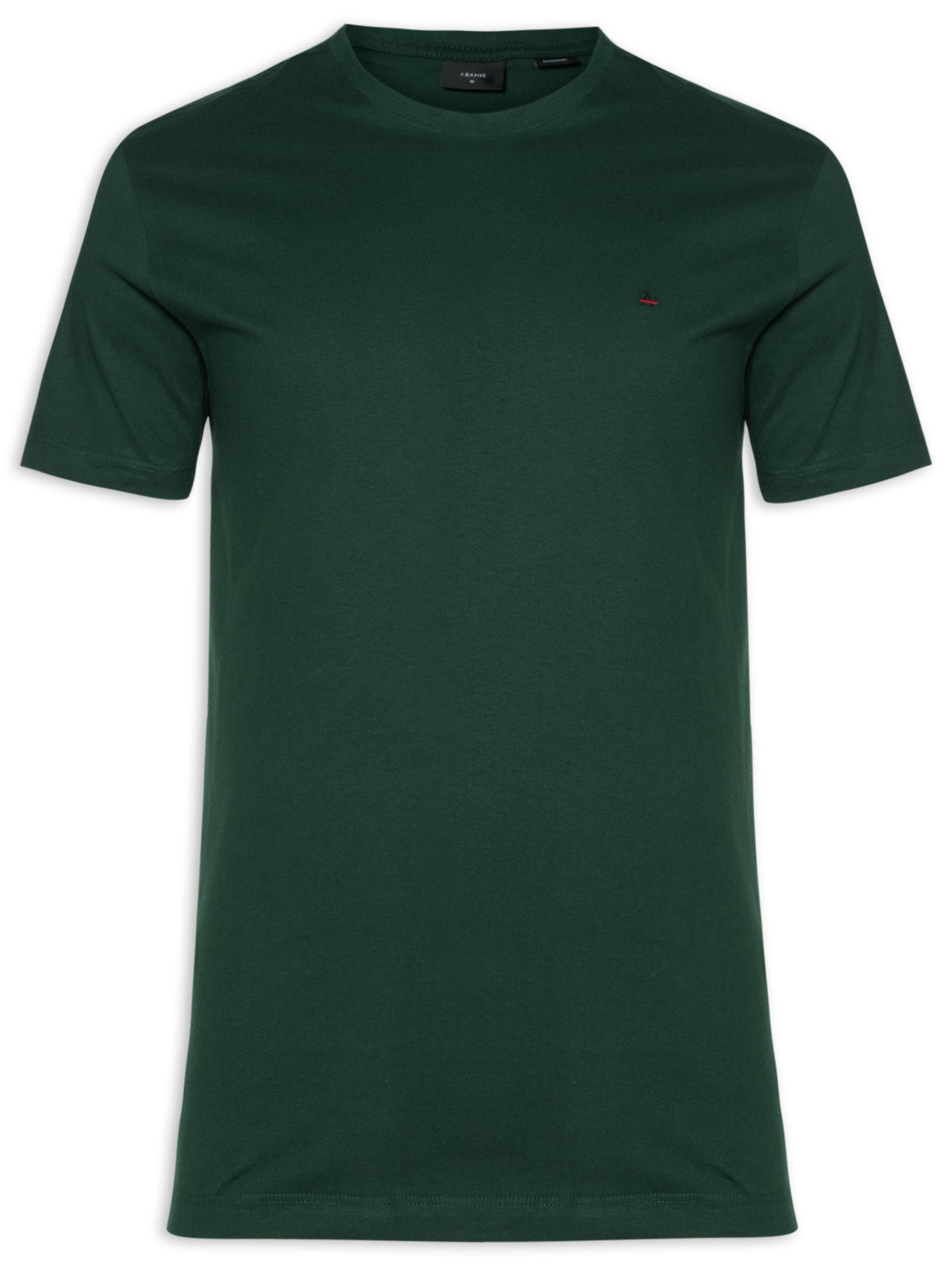 Camiseta Básica Masculina em Algodão – Verde Escuro Aramis