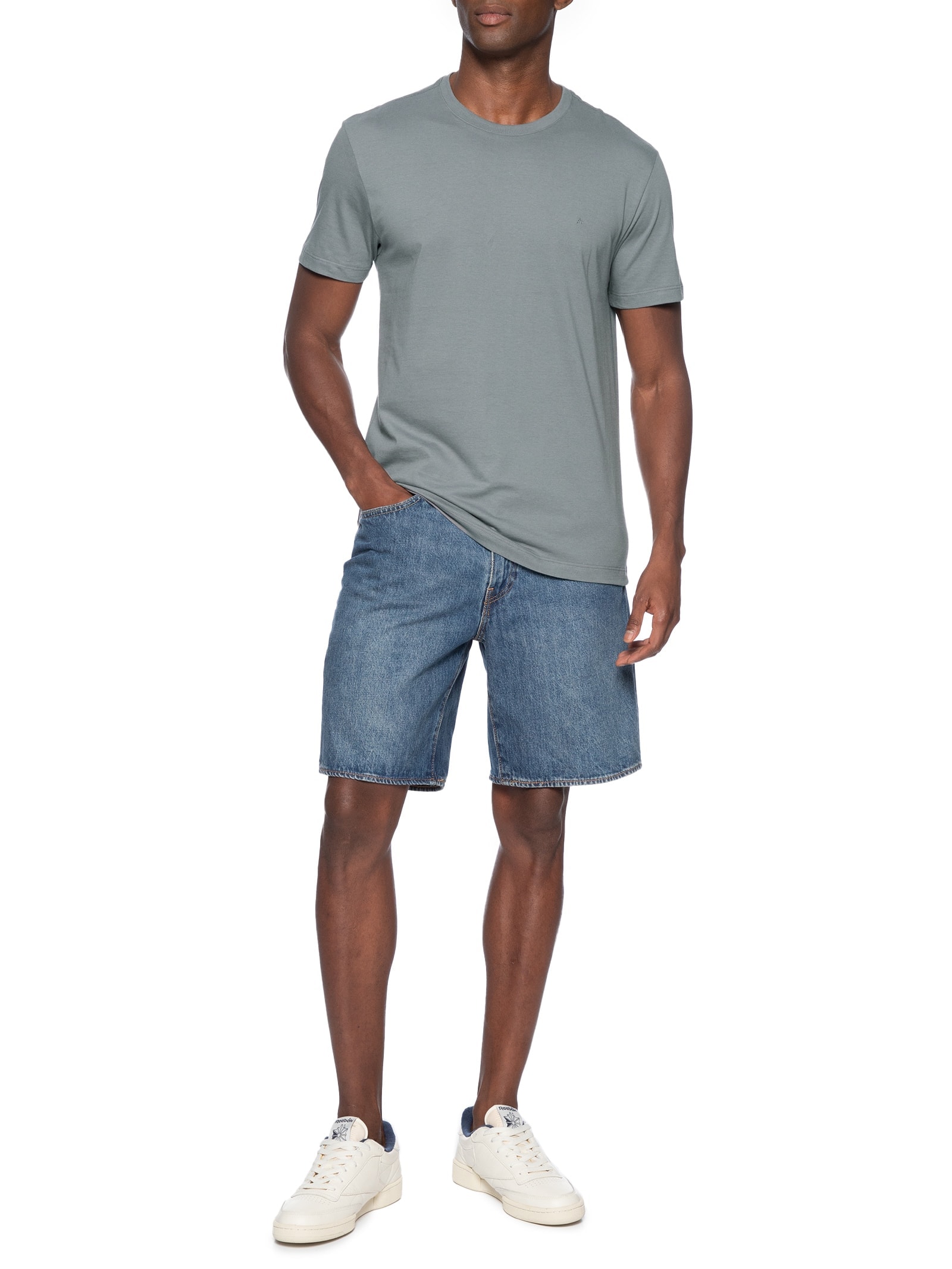 Camiseta Básica Masculina em Algodão – Vermelho Aramis
