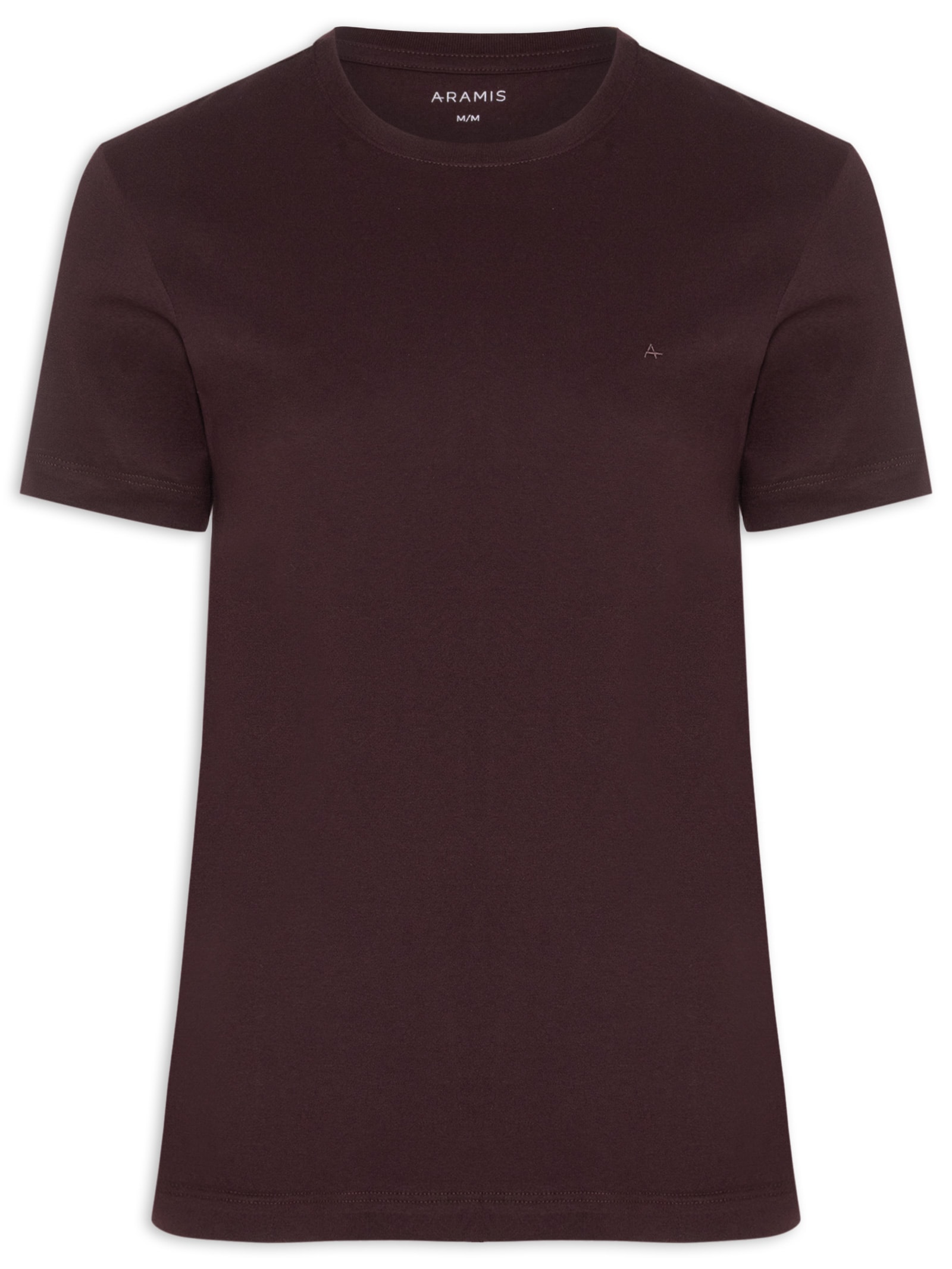 Camiseta Básica Masculina em Algodão – Vermelho Aramis