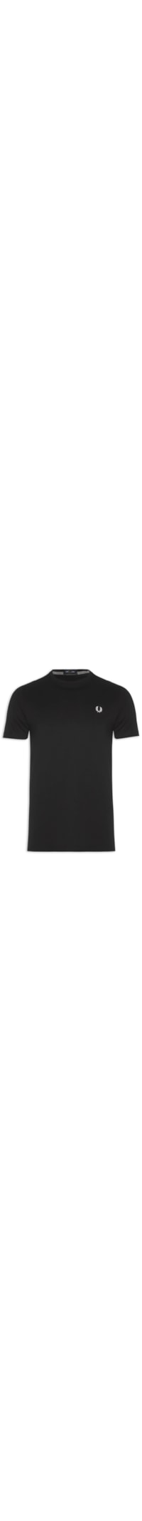 Camiseta Básica Masculina Regular Fit Gola Careca Em Algodão - Preto