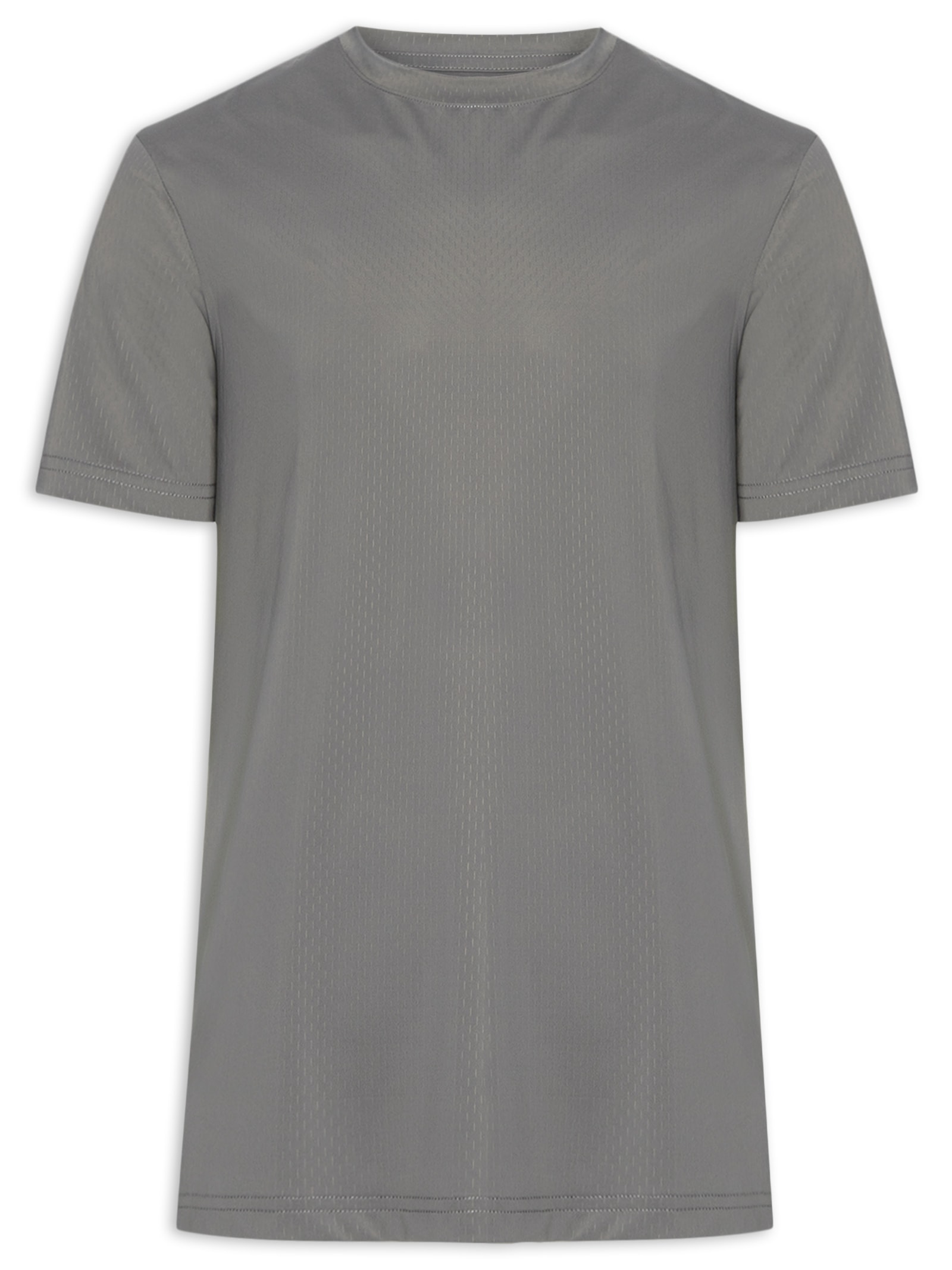 Camiseta Básica Masculina Texturizada – Cinza Hering Sports