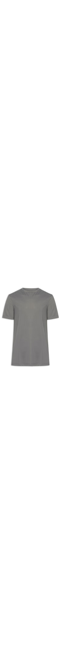 Camiseta Básica Masculina Texturizada – Cinza