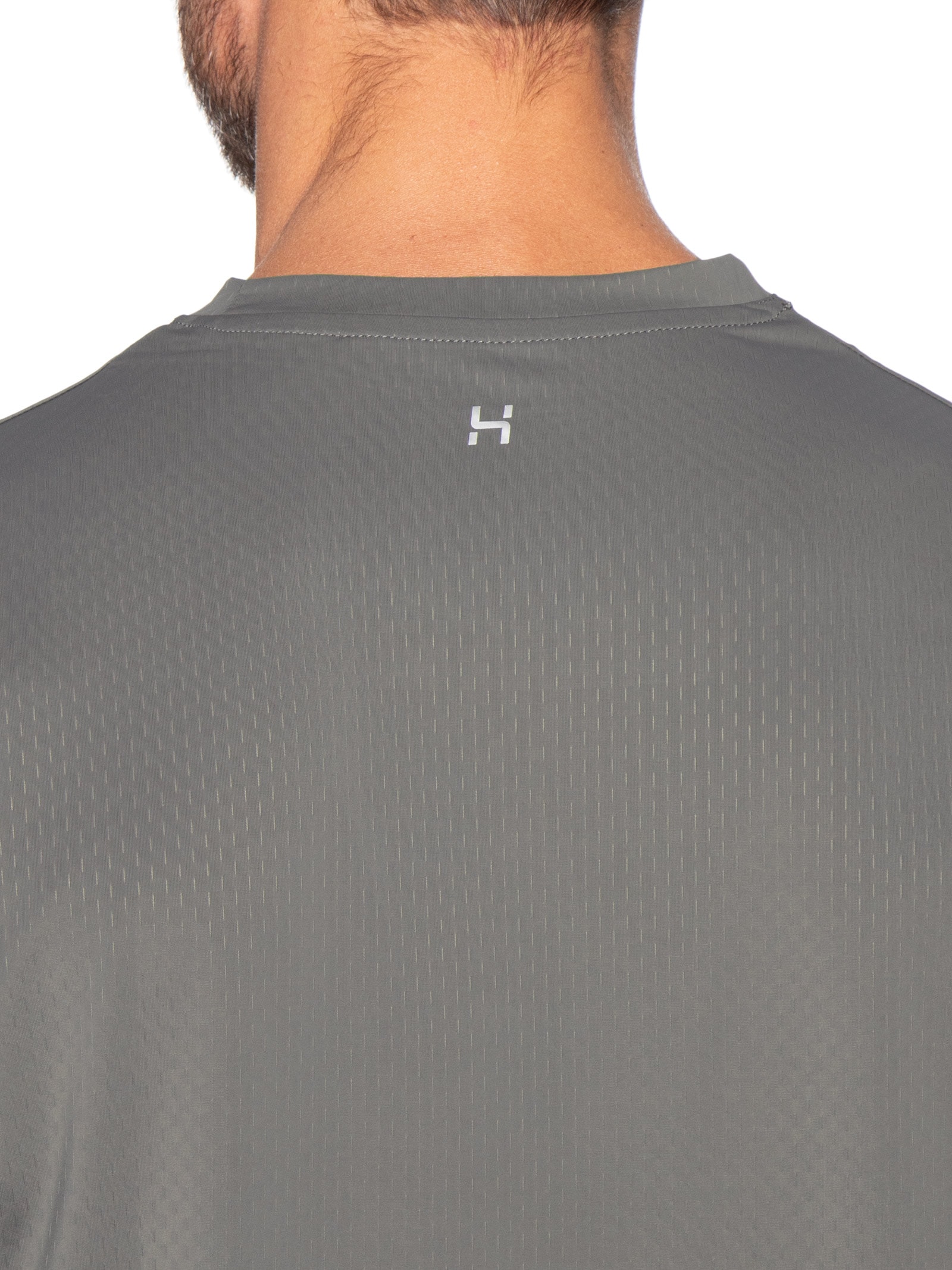 Camiseta Básica Masculina Texturizada – Cinza Hering Sports