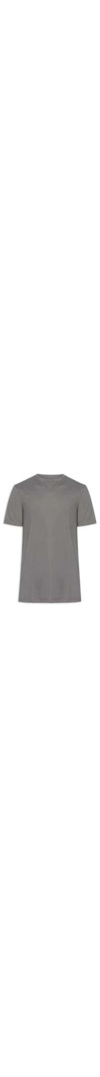 Camiseta Básica Masculina Texturizada – Cinza