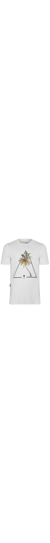 Camiseta Coqueiro Geométrico - Branco