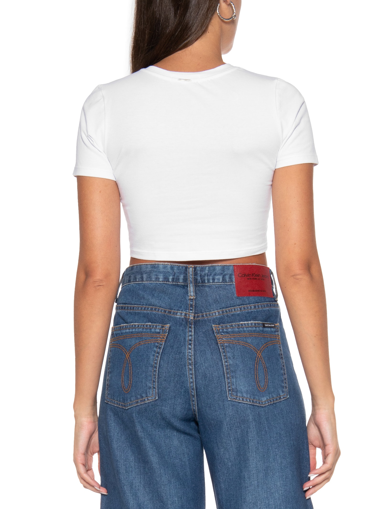 Camiseta Cropped Baby Look Branco My Favorite Things