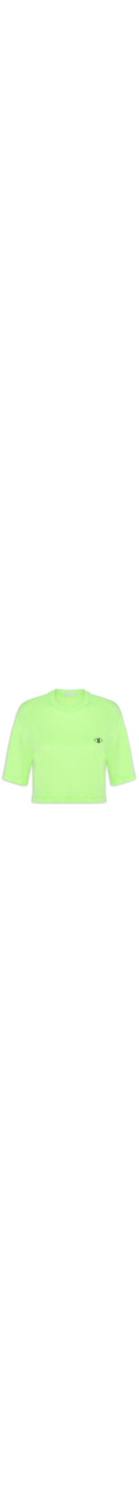 Camiseta Cropped Mc - Verde