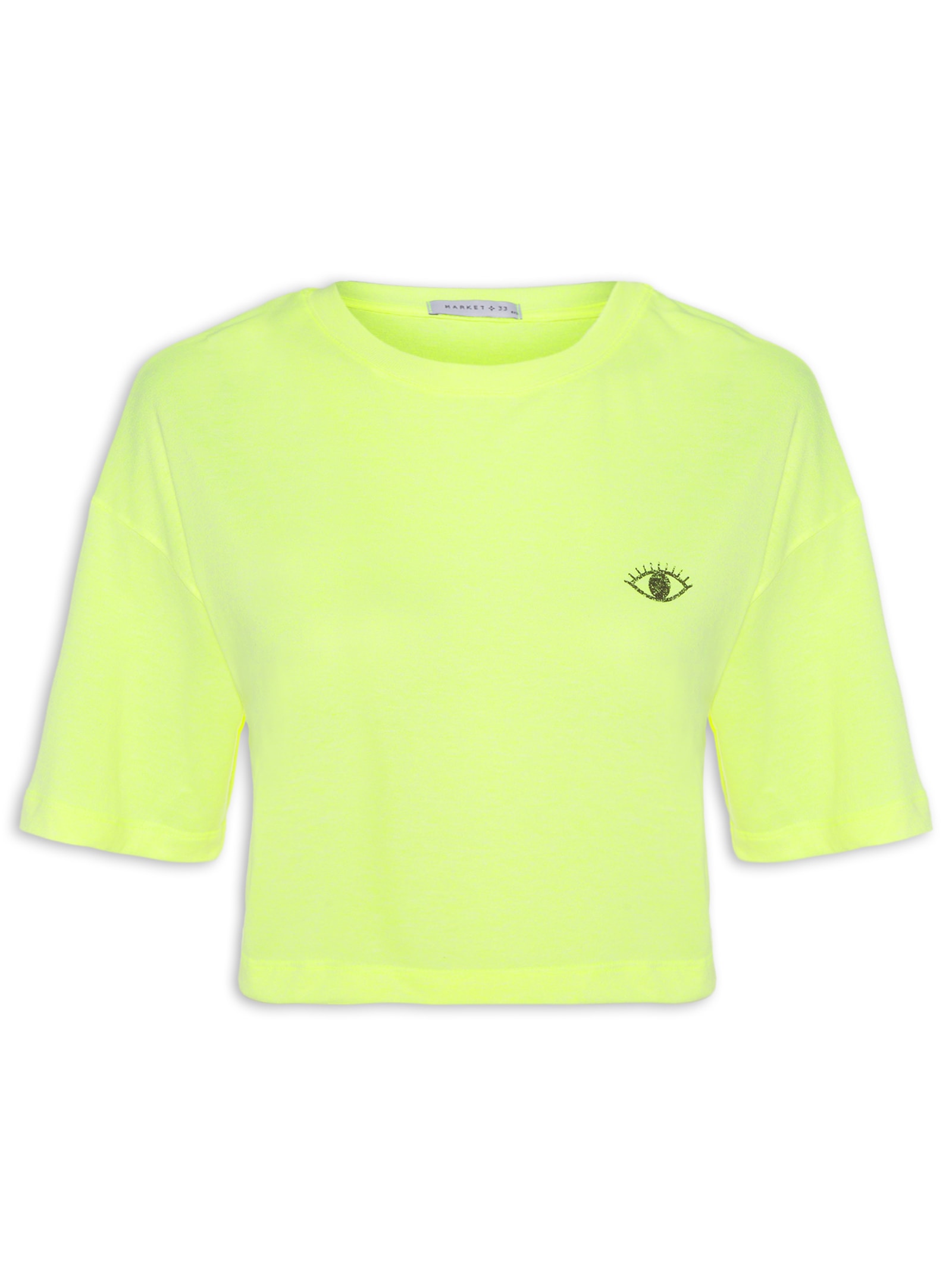 Camiseta Cropped Verde Market 33