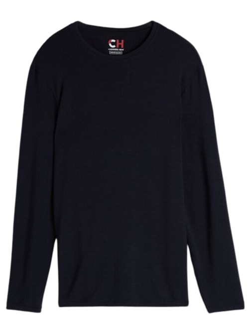 Camiseta De Manga Comprida De Modal Cashmere - Azul