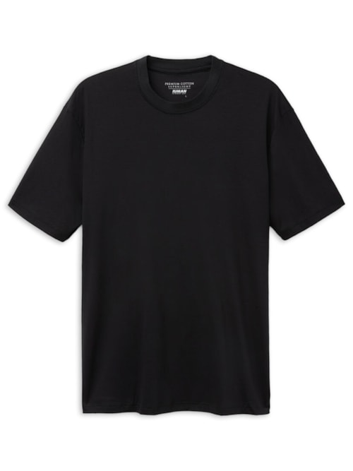 Camiseta De Manga Curta Em Algodão Premium Superlight – Preto