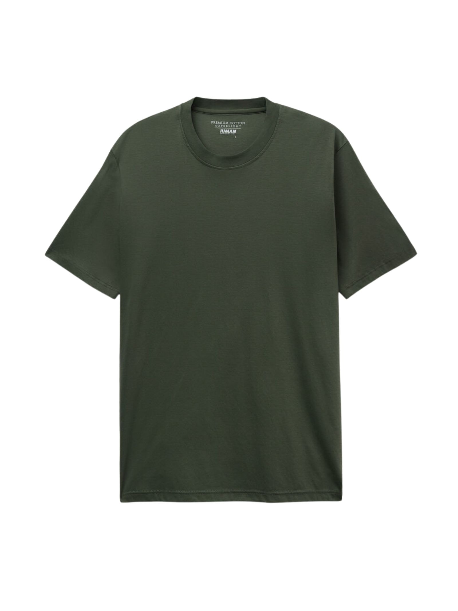 Camiseta De Manga Curta Em Algodão Premium Superlight Verde Intimissimi