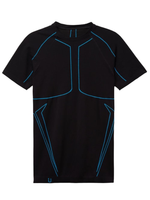 Camiseta De Manga Curta Esportiva – Preto