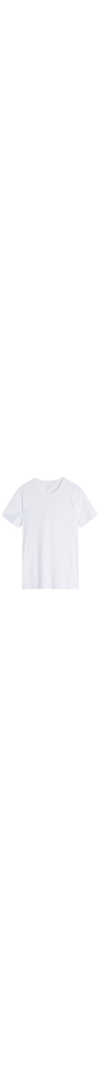 Camiseta De Manga Curta Gola De Algodão Supima Extrafino - Branco