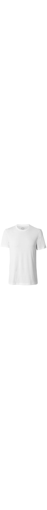 Camiseta De Manga Curta Gola De Algodao Supima® - Branco