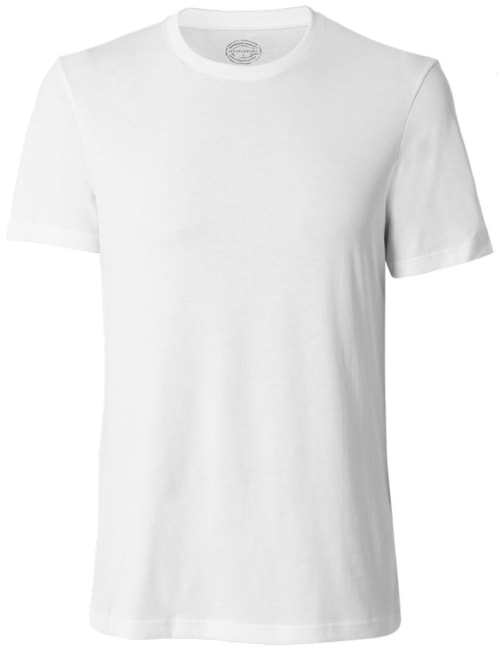 Camiseta De Manga Curta Gola De Algodao Supima® - Branco