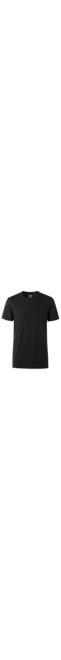 Camiseta De Manga Curta Gola De Algodao Supima® - Preto