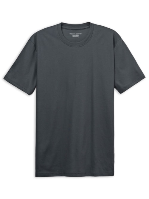 Camiseta Em Algodão Premium – Cinza
