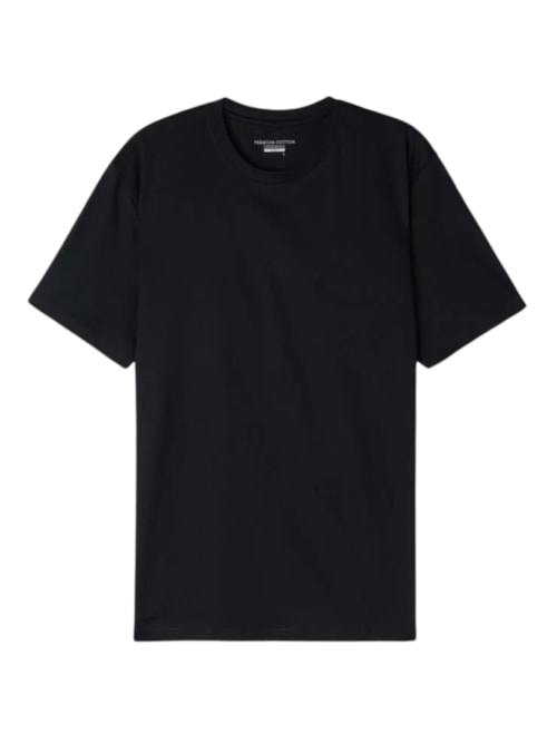 Camiseta Em Algodão Premium – Preto