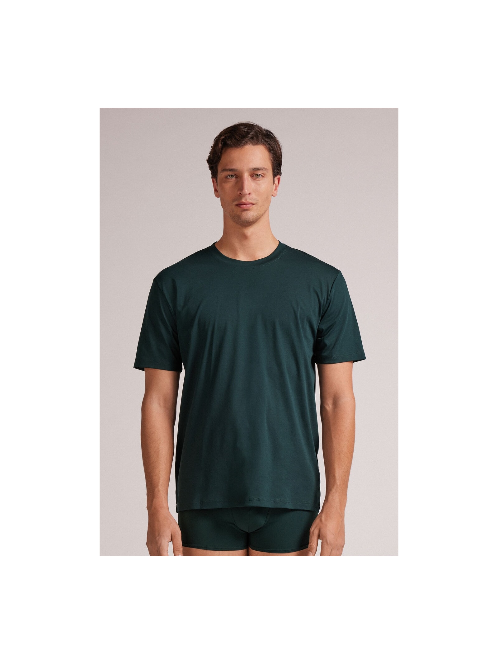 Camiseta Em Algodão Premium Verde Intimissimi