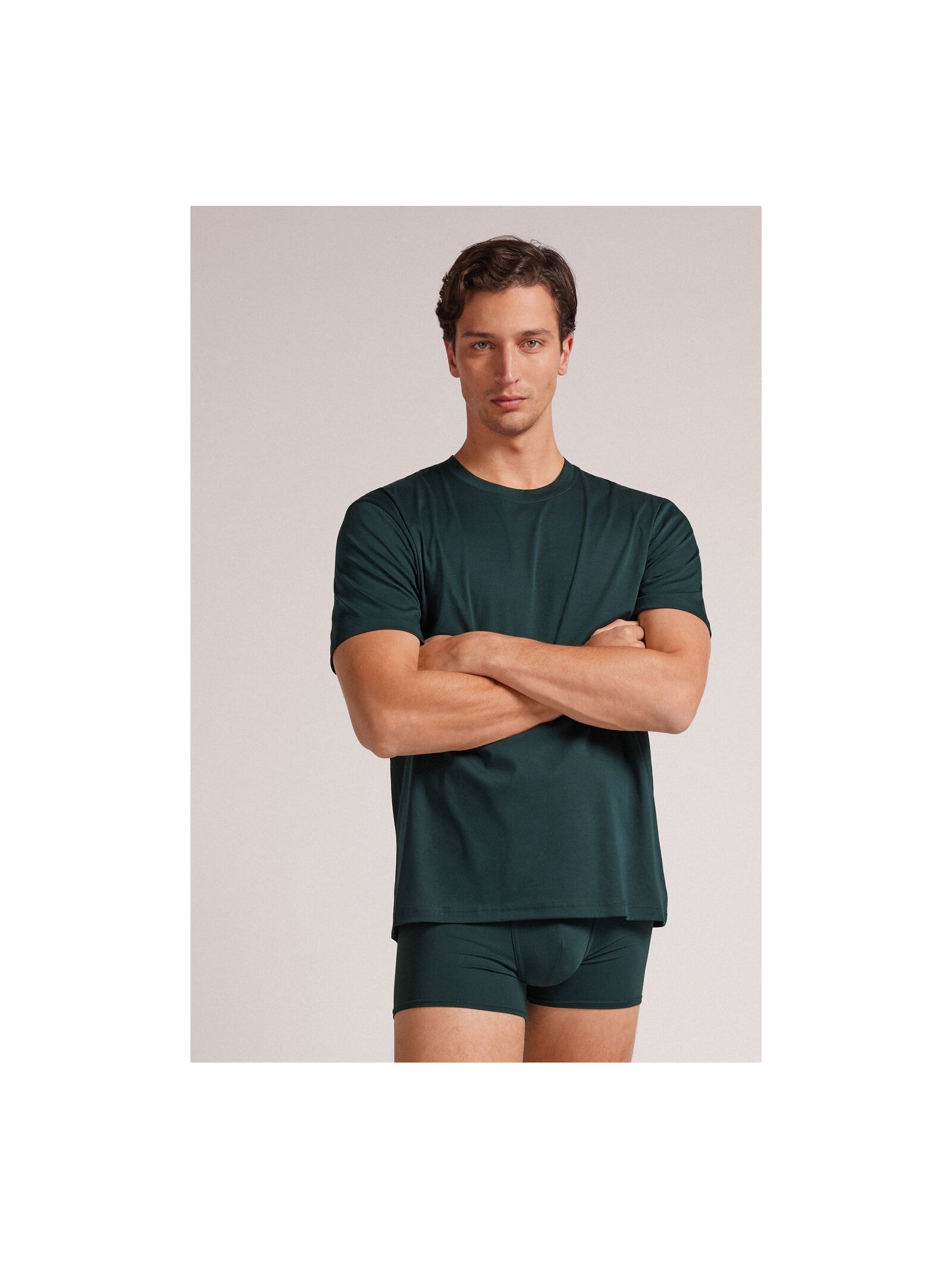 Camiseta Em Algodão Premium Verde Intimissimi