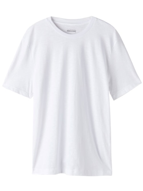 Camiseta Em Algodão Slub - Branco