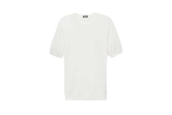 Camiseta Em Algodão Slub - Branco