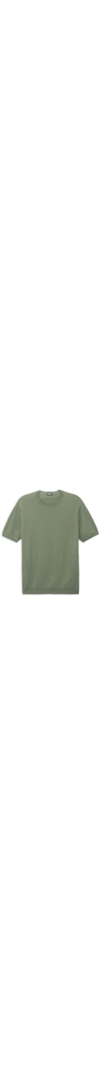 Camiseta Em Algodão Slub - Verde