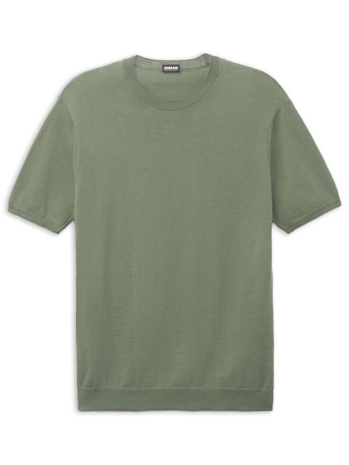 Camiseta Em Algodão Slub – Verde