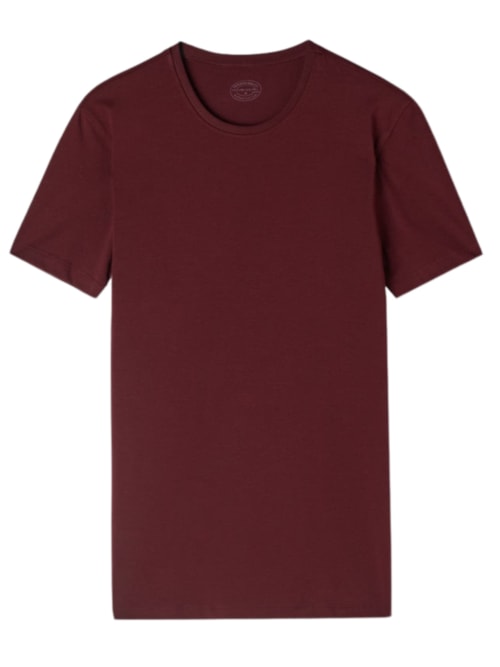 Camiseta Em Algodão Supima Elástico - Vermelho