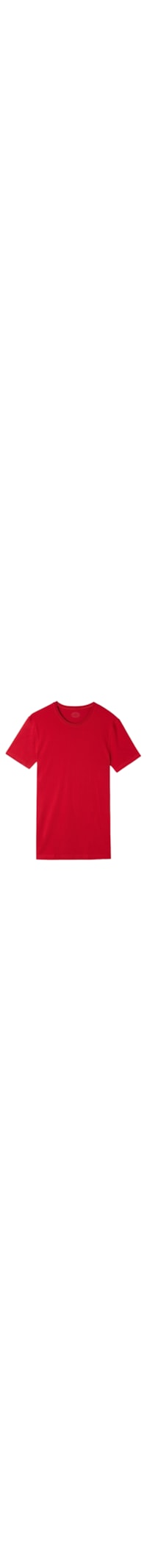 Camiseta Em Algodão Supima Elástico - Vermelho