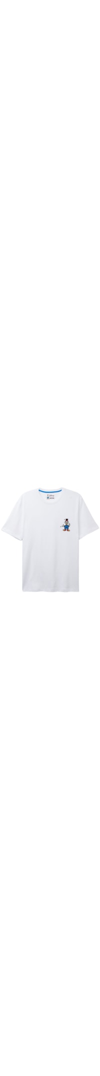Camiseta Em Algodão Tio Patinhas - Branco
