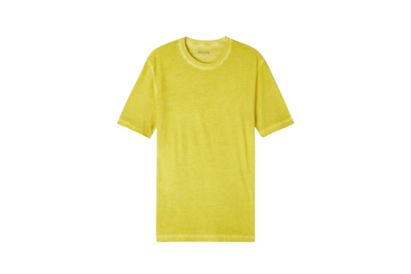 Camiseta Em Algodão Washed Collection - Amarelo