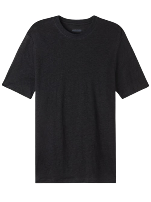Camiseta Em Linho - Preto