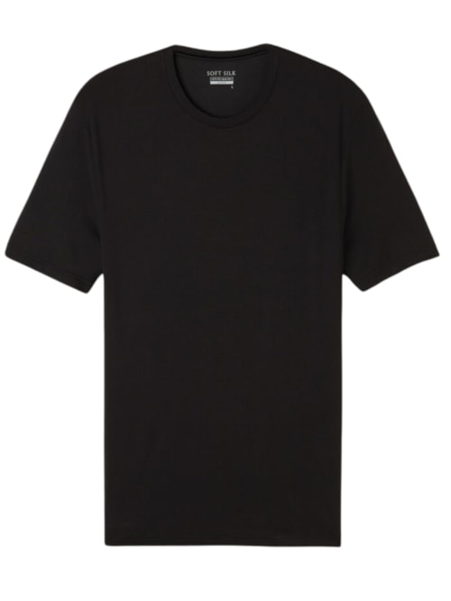 Camiseta Em Modal e Seda – Preto