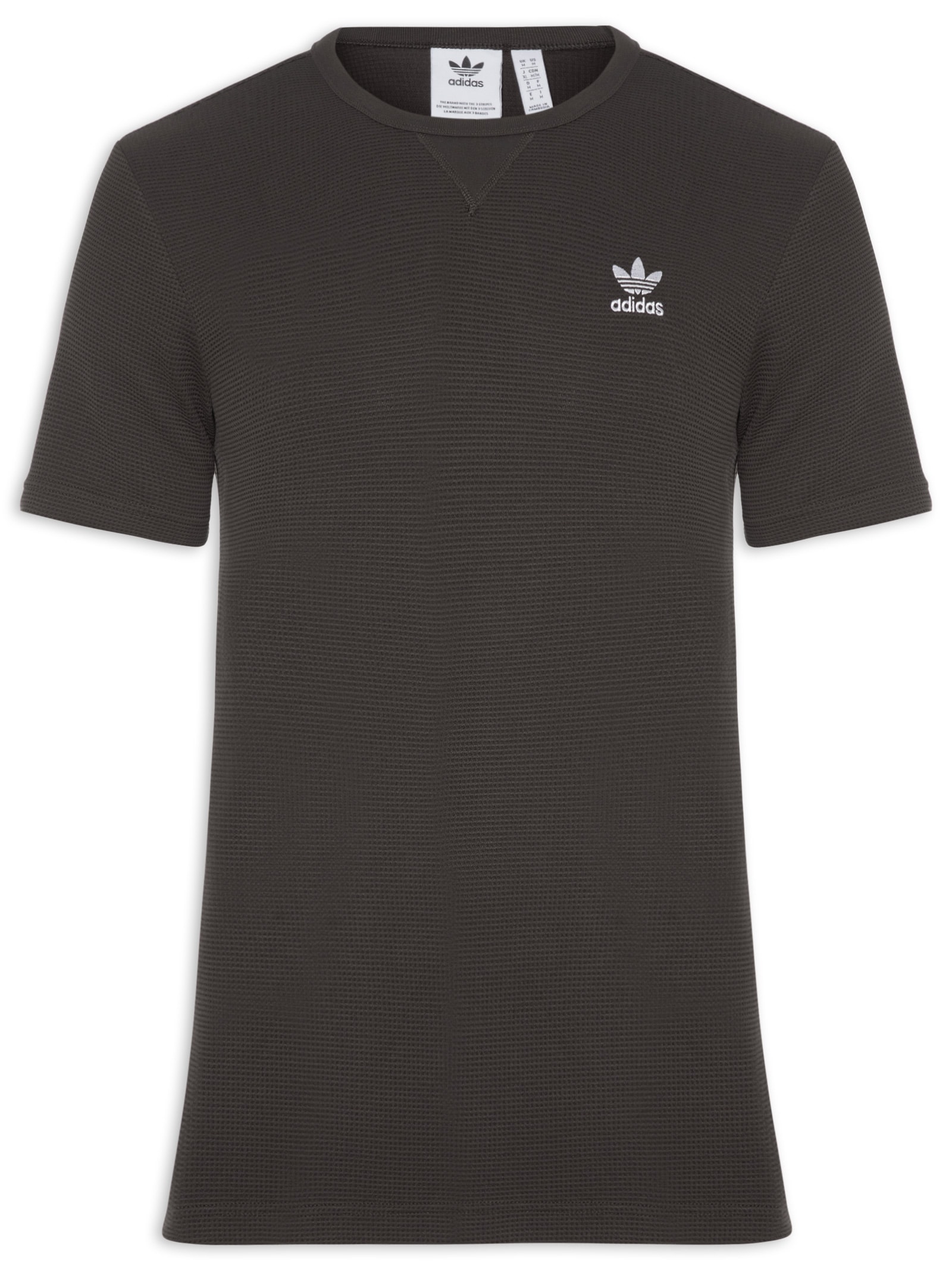 Camiseta Essentials Waffle Marrom Adidas Originals