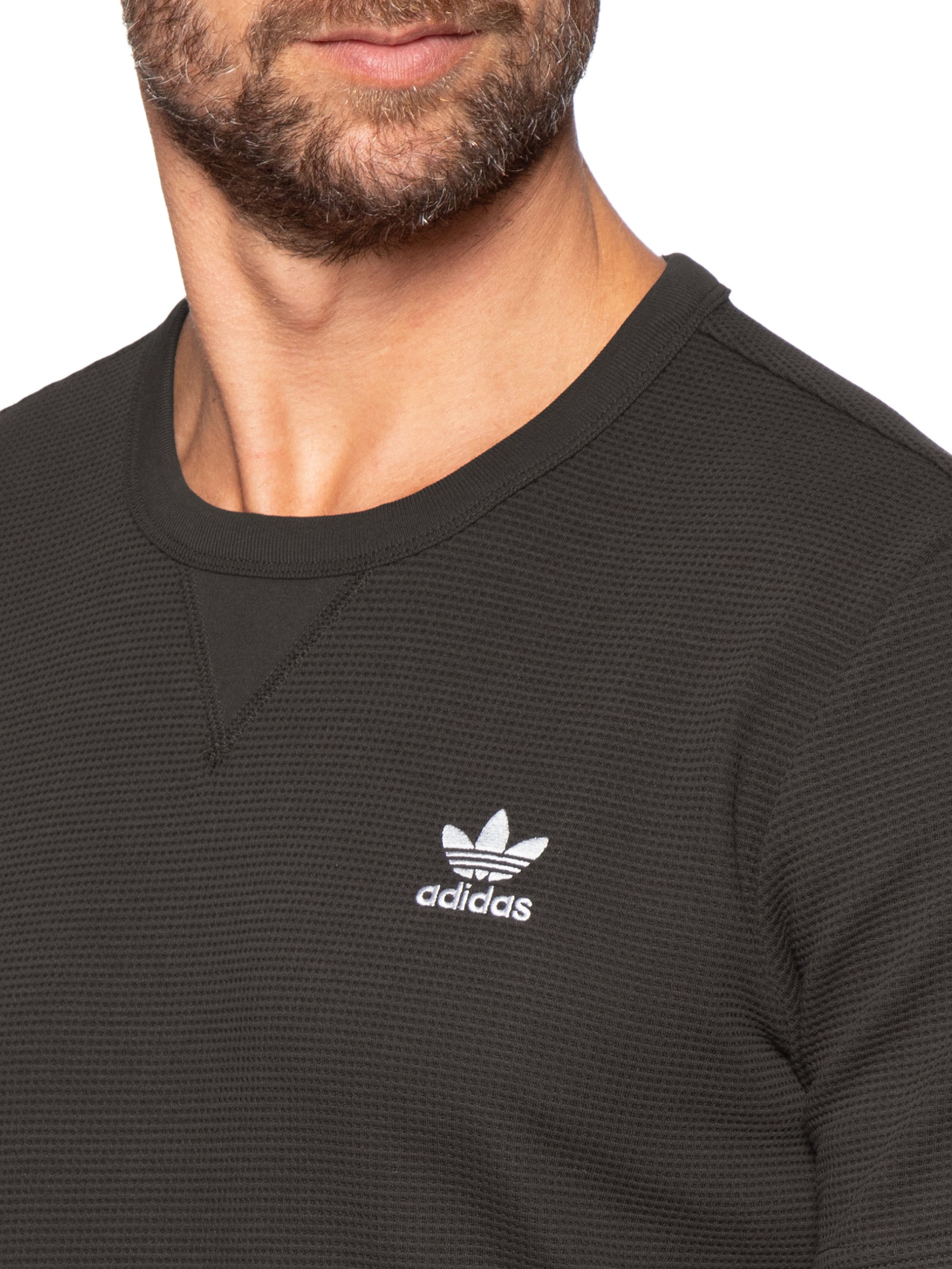 Camiseta Essentials Waffle Marrom Adidas Originals
