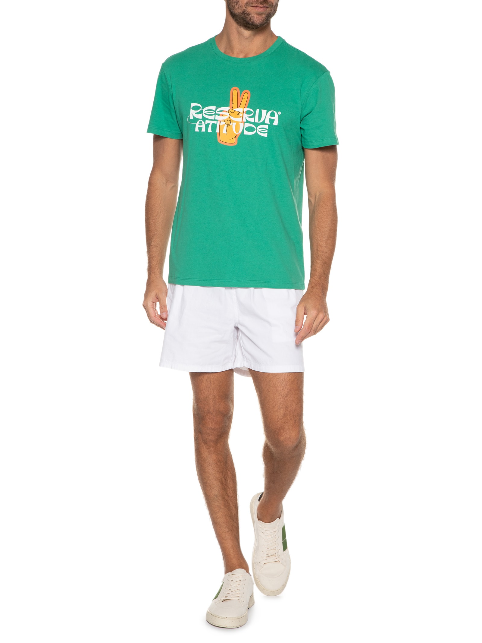 Camiseta Estampada Atitude Verde Reserva