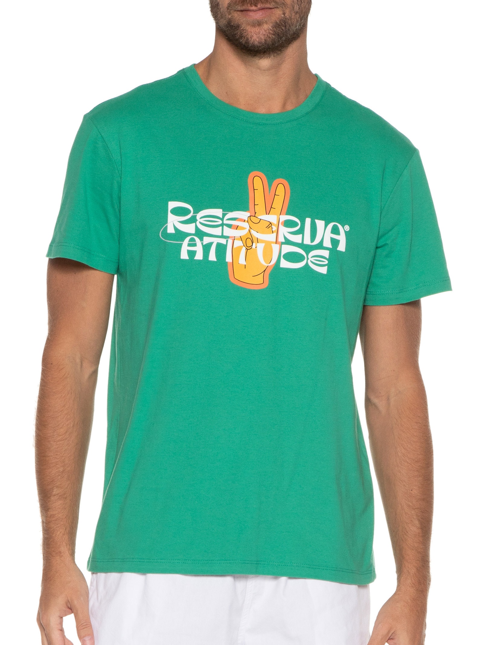 Camiseta Estampada Atitude Verde Reserva