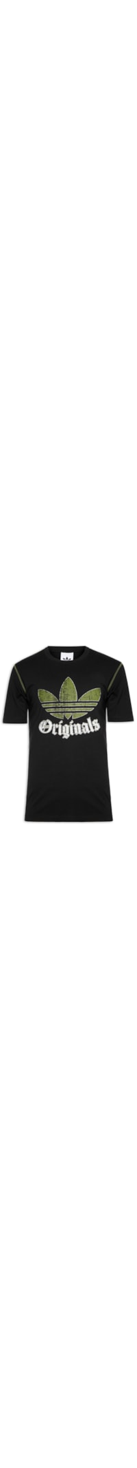 Camiseta Estampada Distressed - Preto