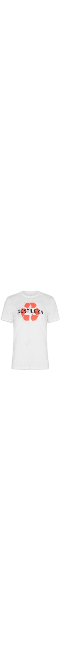Camiseta Estampada Gentileza - Branco