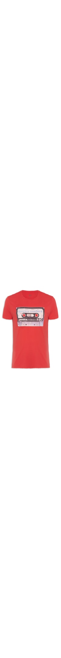 Camiseta Estampada Tape - Vermelho